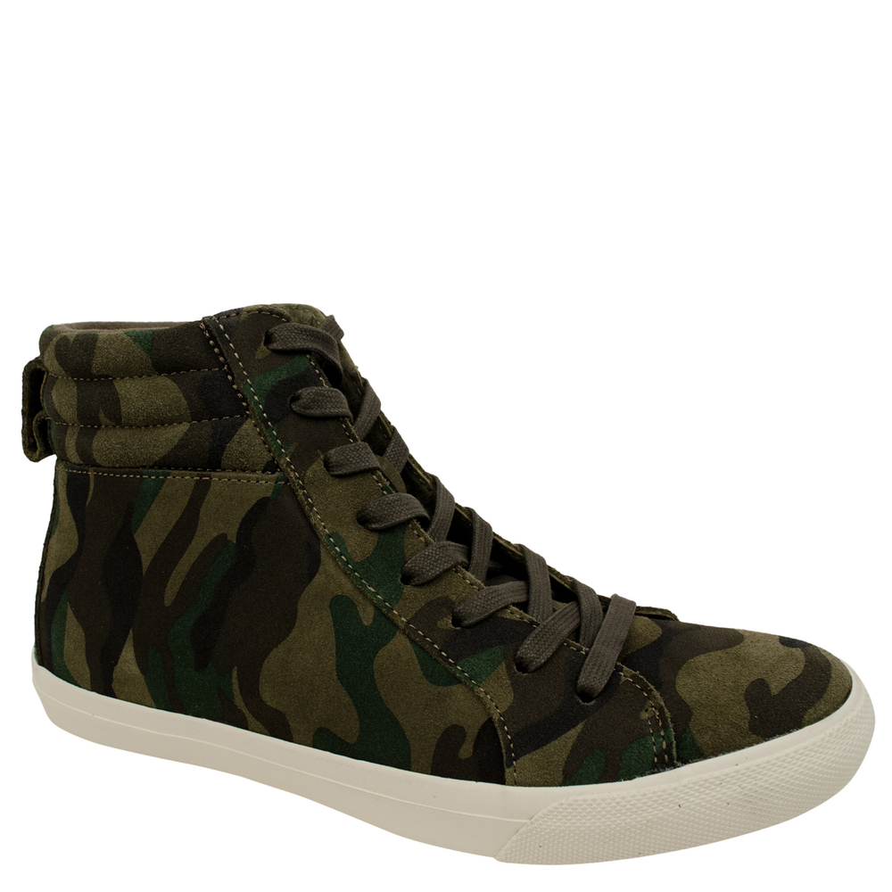 NWT Polo Ralph Lauren Men's Gaven Camo Print Suede High-Top Sneakers-O-9 $125